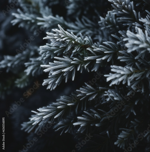 Frost-Kissed Frazier Fir Close-Up photo