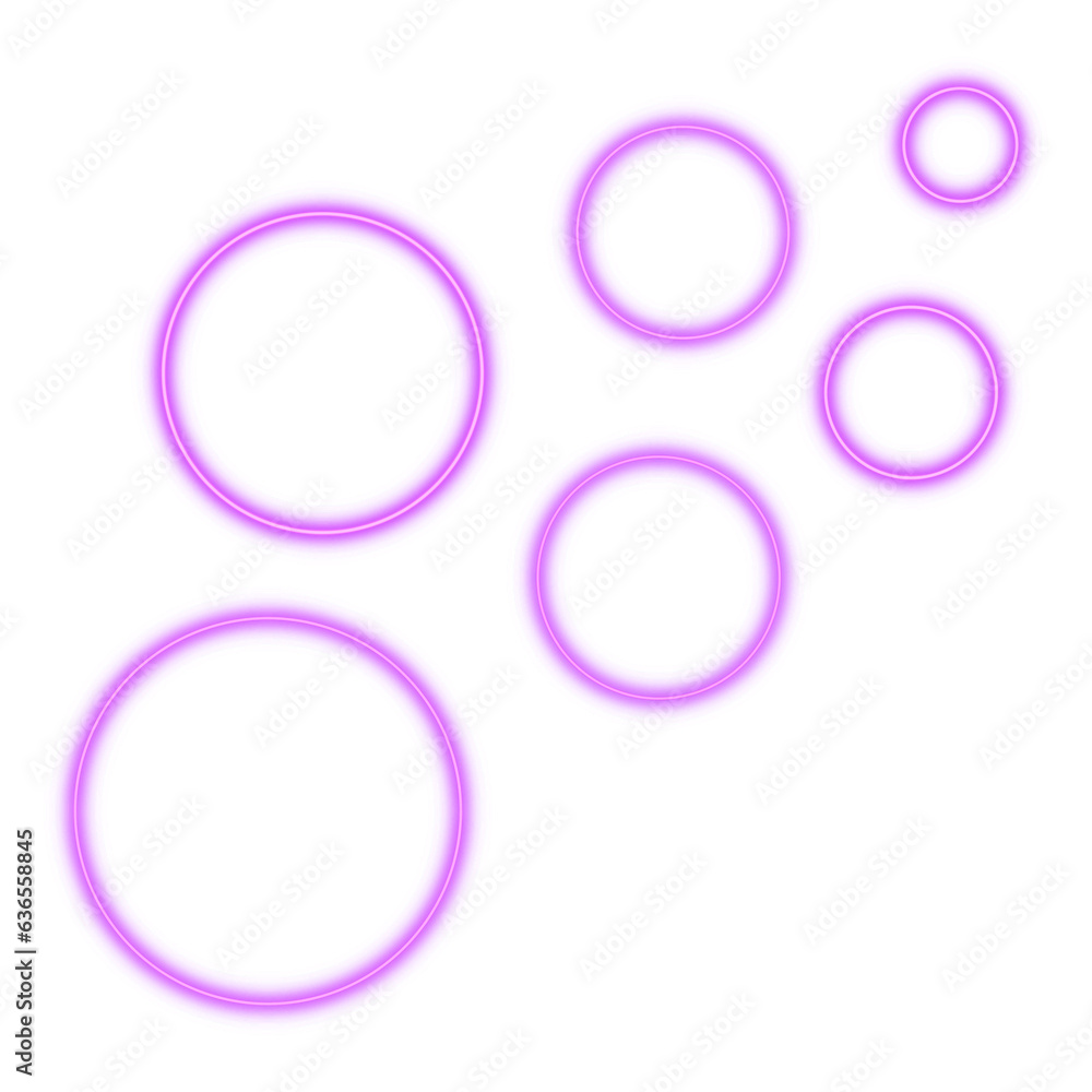 Scattered Purple Circles with Glow Effect Scattered Purple Circles with Glow Effect