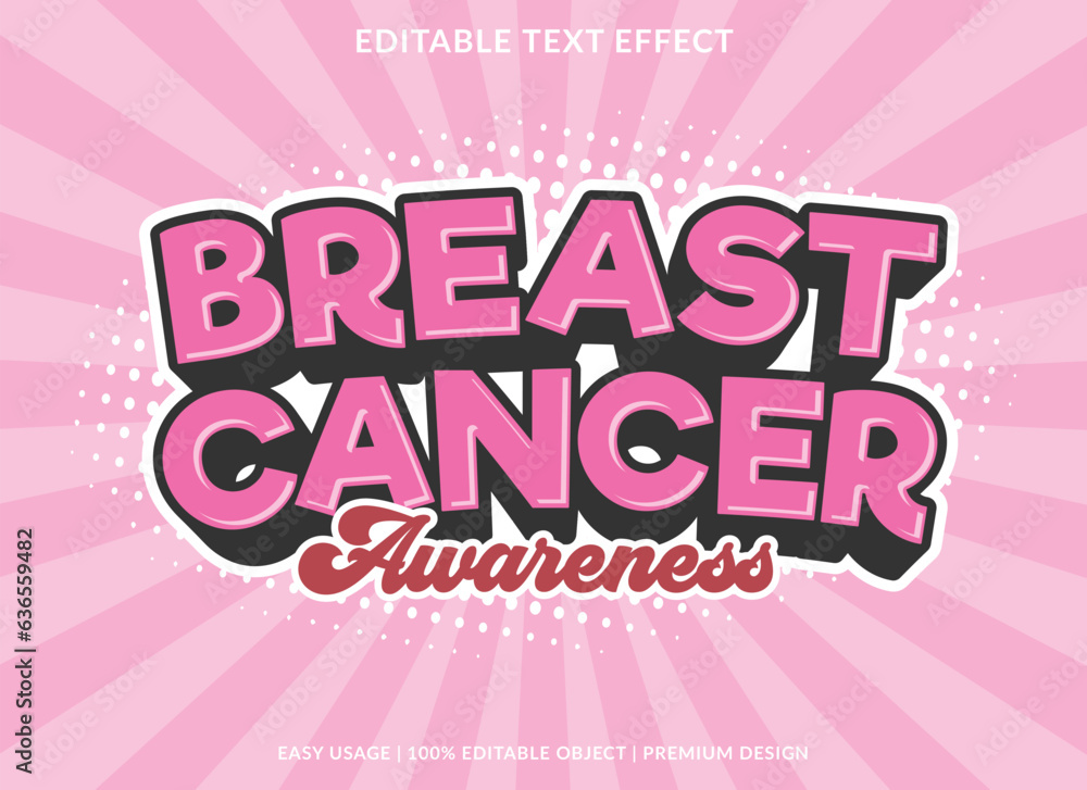breast cancer awareness editable text effect template use for font style logo breast cancer awareness editable text effect template use for font style logo