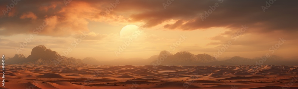 Desert landscapes banner