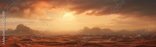 Desert landscapes banner