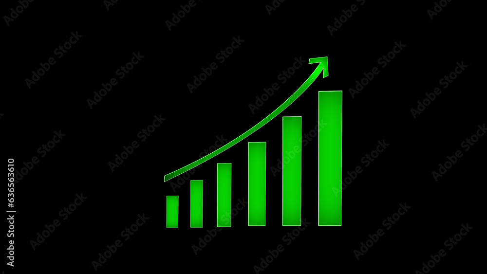 Neon growing graph. business graph. Arrow graph going up. Futuristic raise arrow chart digital transformation abstract technology background. Neon growing graph. business graph. Arrow graph going up. Futuristic raise arrow chart digital transformation abstract technology background.