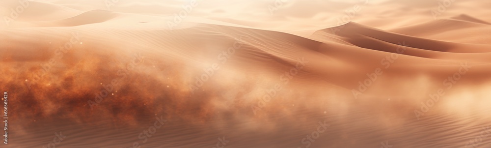 Desert sand banner - obrazy, fototapety, plakaty 