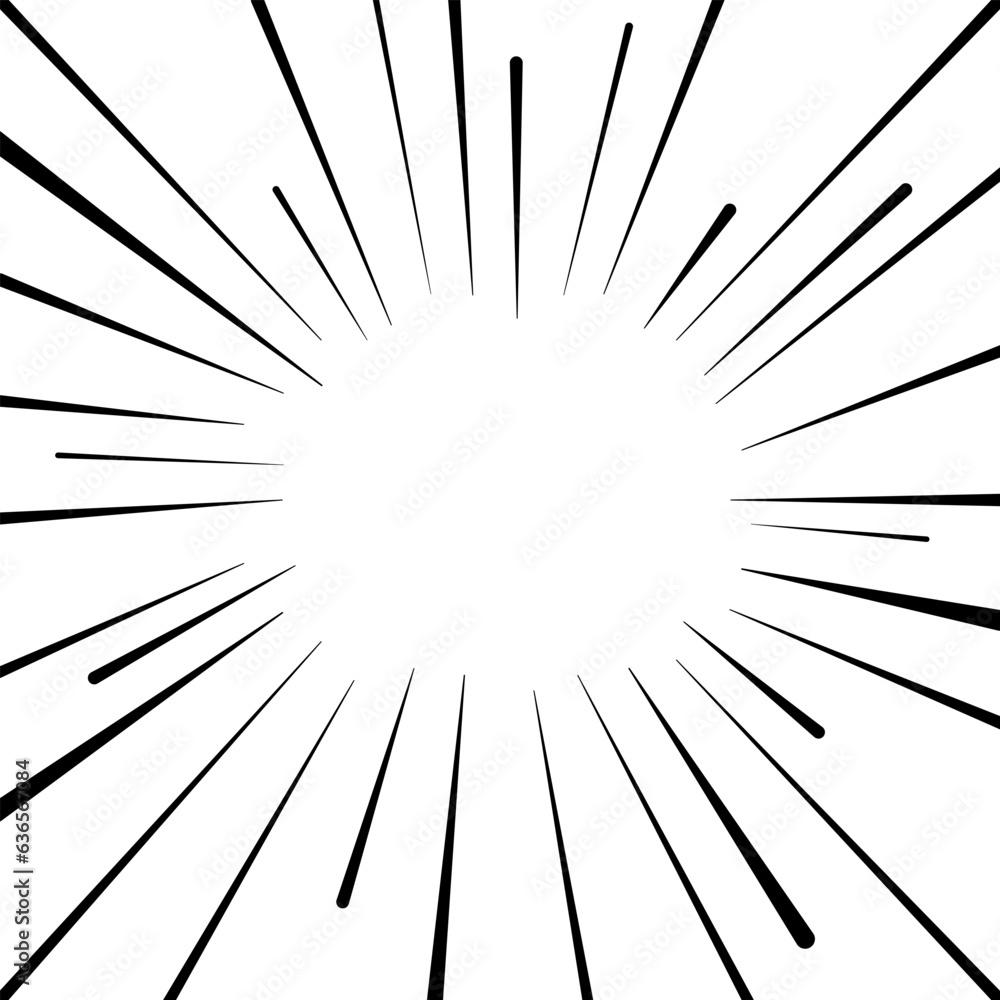 Obraz premium abstract radial rays burst