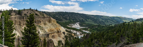 Mountainous Landscapes of Yellowstone National Park