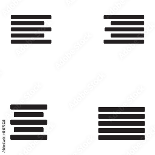 align icon vector