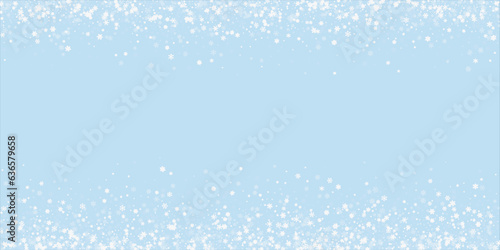 Falling snowflakes christmas background. Subtle