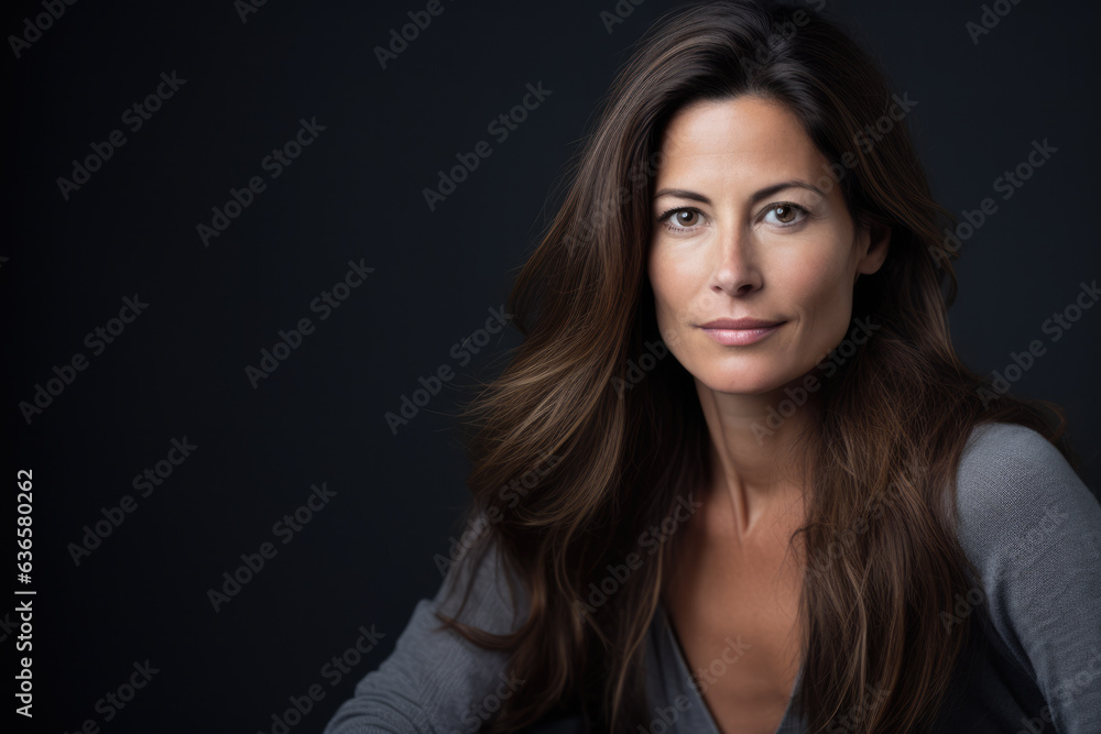 Confident attractive woman. Generative AI. Confident attractive woman. Generative AI.