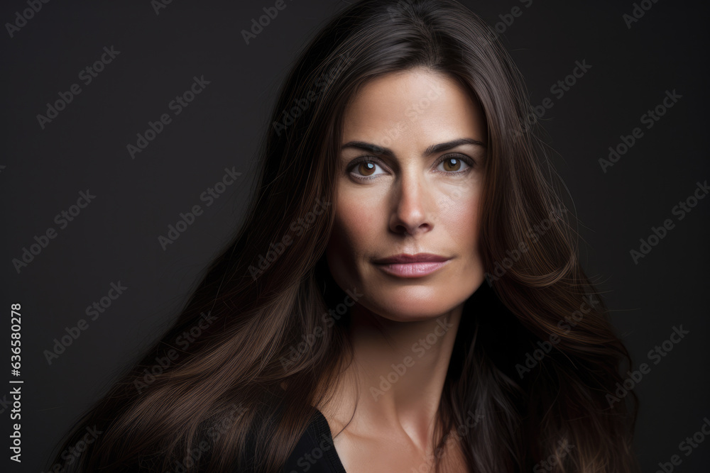 Confident attractive woman. Generative AI. Confident attractive woman. Generative AI.