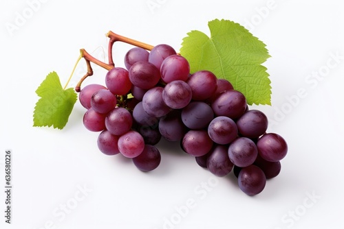 red grapes isolated