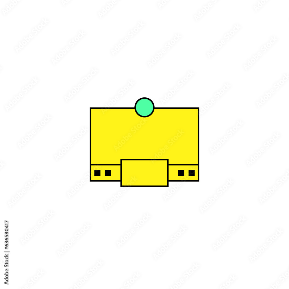 Retro UI Komputer Windows Frames Set Retro UI Komputer Windows Frames Set