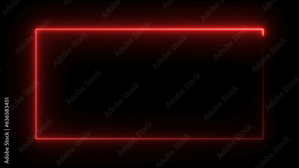 abstract neon rectangle frame illustration background 4k abstract neon rectangle frame illustration background 4k
