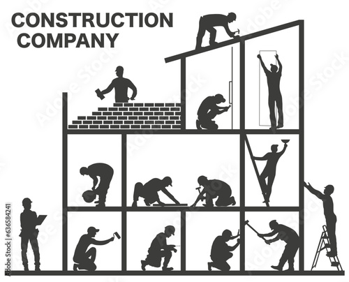 Fototapete Construction company