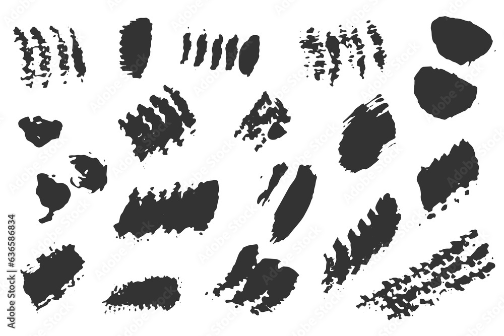 Brush stroke. Speech bubble. Paintbrush. Grunge design element. Dirty distress texture banner. Vector illustration Brush stroke. Speech bubble. Paintbrush. Grunge design element. Dirty distress texture banner. Vector illustration