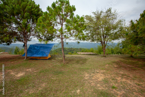 Tent camping grounds, Tat Mok National Park Mueang Phetchabun District, Phetchabun Province, Thailand