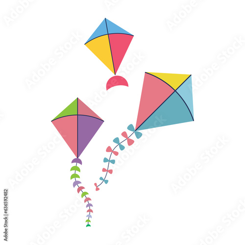 Makar sankranti Kite illustration