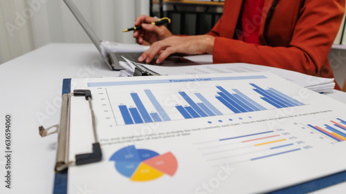 Busy workload, Businessman man working and checking unfinished paperwork information on contract financial form.