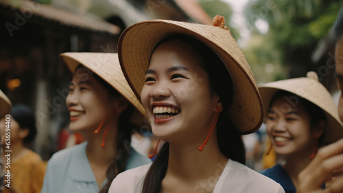 young Womens in the Vietnamese wild laughter © نيلو ڤر