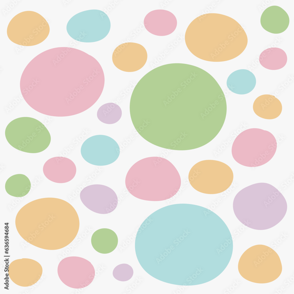 Polka Dot Pastel Colour Background Polka Dot Pastel Colour Background