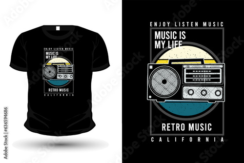 Music Retro Vintage T Shirt Design