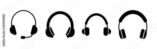 Headphone icon vector. headphones earphones icon. headset