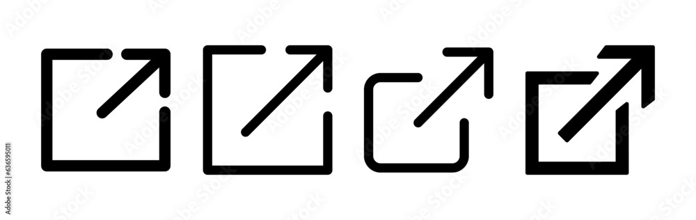 External link icon vector. hyperlink chain symbol. download, share, External link icon vector. hyperlink chain symbol. download, share,