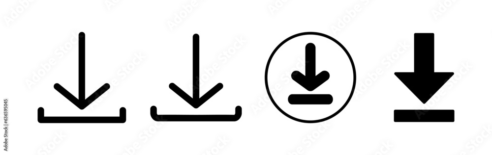 Download icon vector. Downloading vector icon Download icon vector. Downloading vector icon