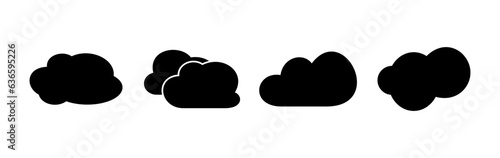 Cloud icon vector. cloud data. cloud services