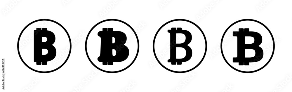 Bitcoin icon vector. payment symbol. Cryptocurrency logo. Bitcoin icon vector. payment symbol. Cryptocurrency logo.