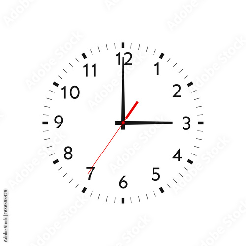 Wall clock icon. Clock logo graphic design concept. Clock vector illustration