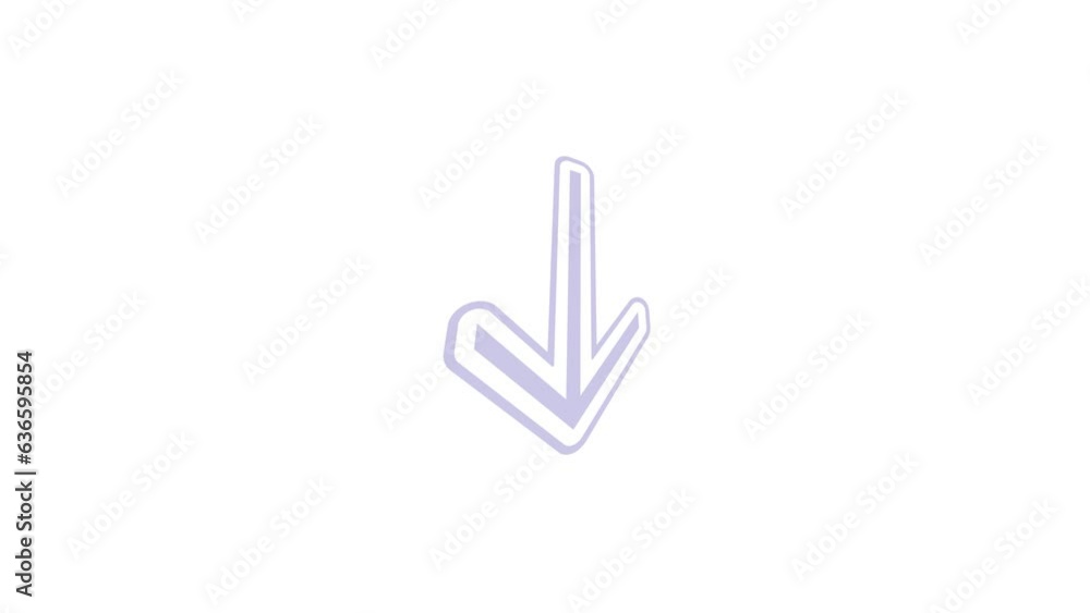 3d arrow right side rotate and flicker 3d arrow right side rotate and flicker