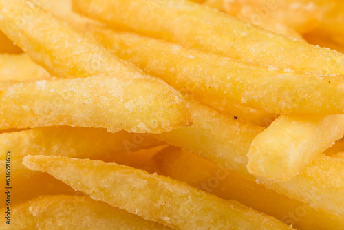 Fried potatoes closeup