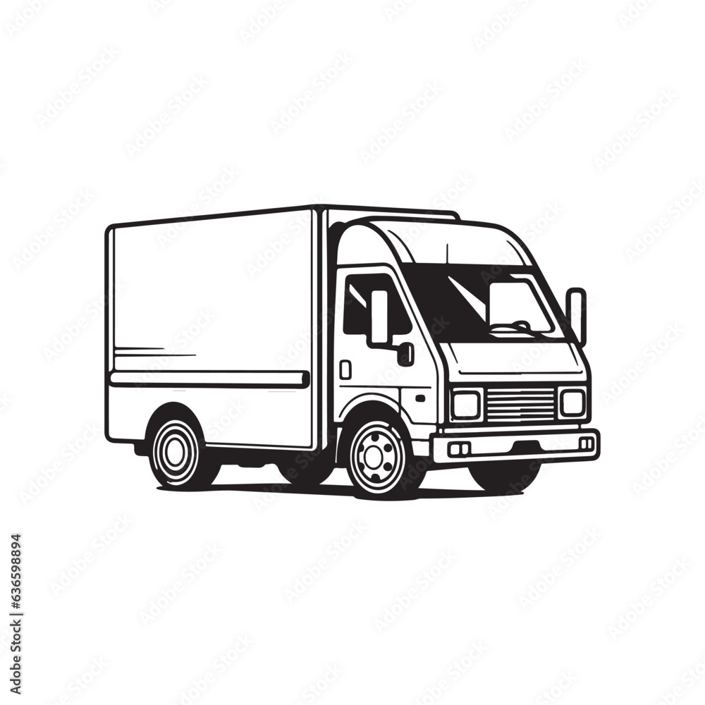 Delivery Truck Vector Logo