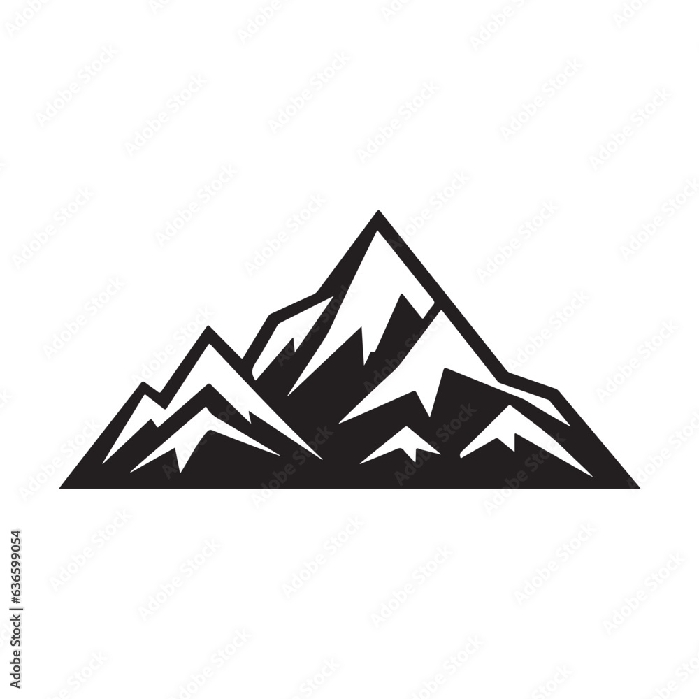 Glacier Mountain Logo Design