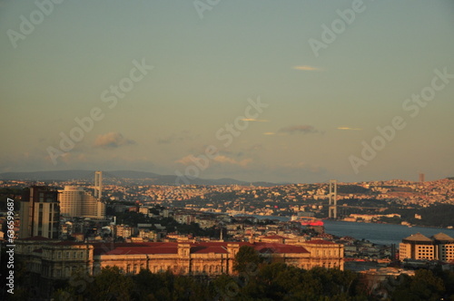 Exploring Istanbul from the water - travel experience aboard the many ferryboats crisscrossing the Bosphorus in the city 