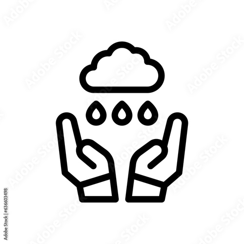 rainwater line icon