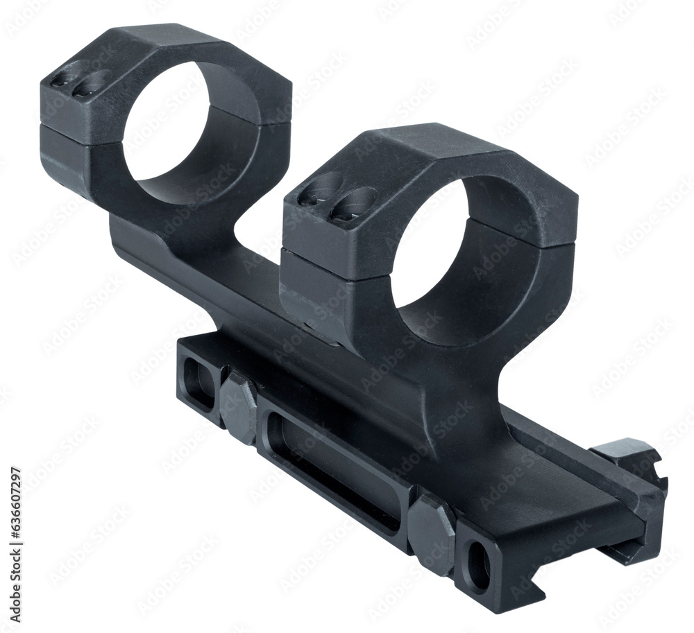 Rings and base for mounting a rifle scope Rings and base for mounting a rifle scope