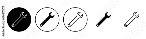 Wrench icon set. repair icon vector. tools icon vector
