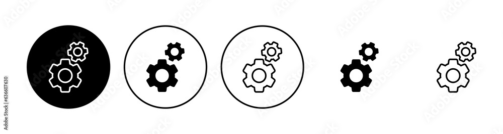setting Icon set. Cog settings Icon Symbol setting Icon set. Cog settings Icon Symbol