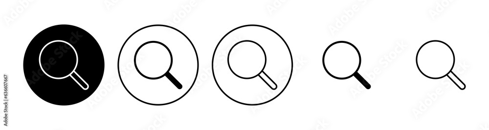 Search icon set. search magnifying glass icon Search icon set. search magnifying glass icon