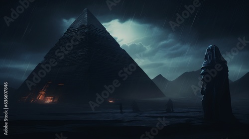 sphinx and pyramids