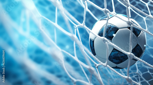 Soccer Ball in Goal Net