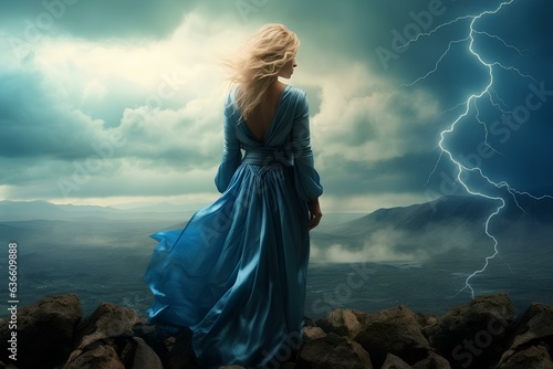 A domineering woman is a sorceress, the mistress of the elements, thunder, lightning and thunderstorms.