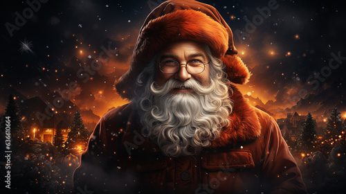Portrait of happy Santa Claus