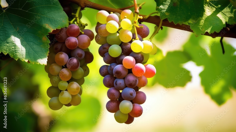  Bunch of ripe grapes 