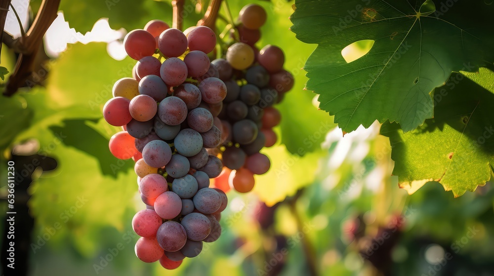 Fototapeta premium Bunch of ripe grapes 