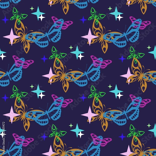 butterfly seamless pattern