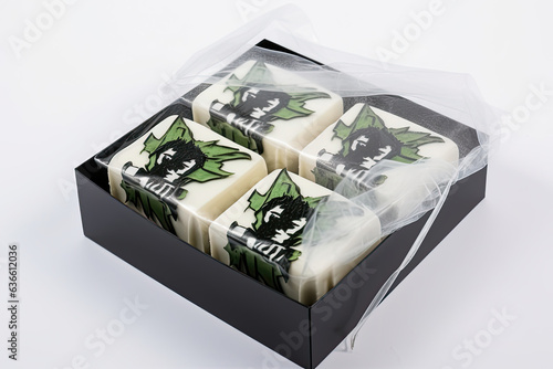 gift box with white chocolate