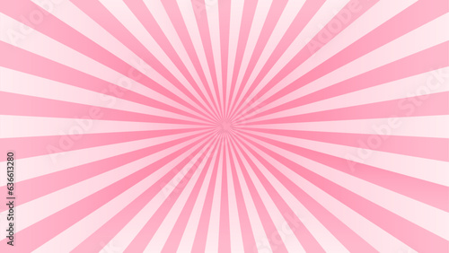 ピンク系の効果線の背景イラスト　アスペクト比16：9バージョン