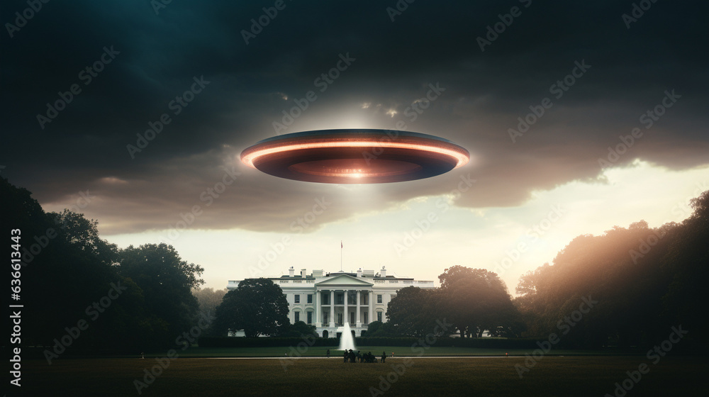 Intrusion in D.C.: UFO Presence at the White House, Generative AI Intrusion in D.C.: UFO Presence at the White House, Generative AI
